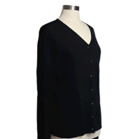 Prophecy by Sag Harbor Black Long Sleeve Cardigan - Picture 3 of 9